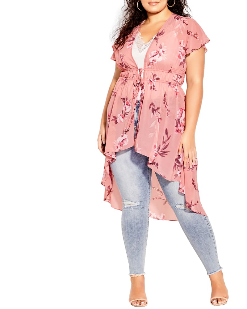 Plus size model wearing Rosalie Jacket Top by City Chic | Dia&Co | dia_product_style_image_id:192452